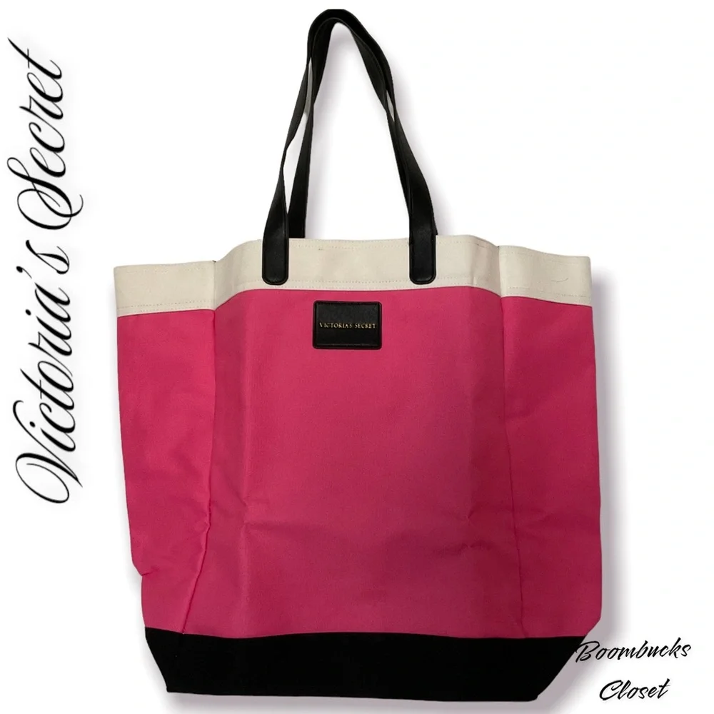 New Victoria’s Secret Extra Large Travel Tote Canvas waterproof tote 21”x 17.5”